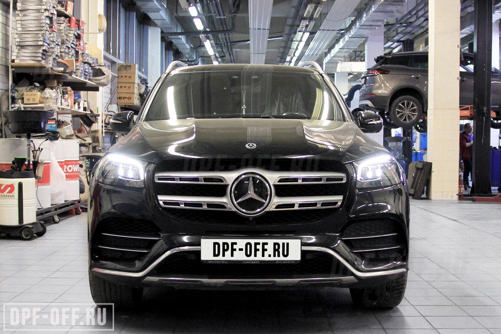 Удаление сажевого фильтра (DPF), отключение BlueTEC (AdBlue), отключение EGR на Mercedes-Benz GLS 400d