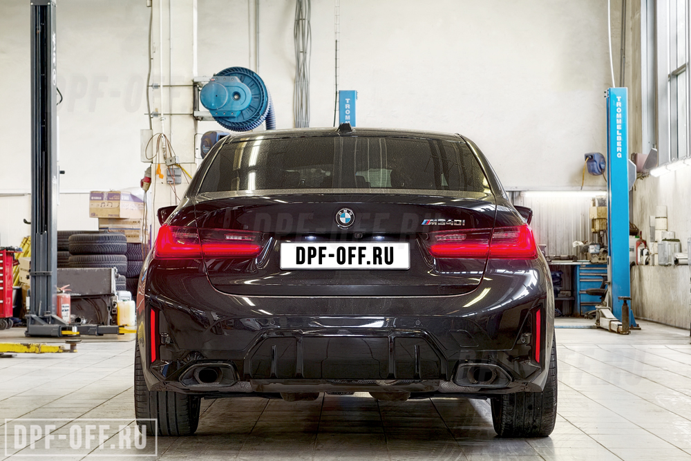 Удаление сажевого фильтра (OPF) на BMW M340i G20 LCI