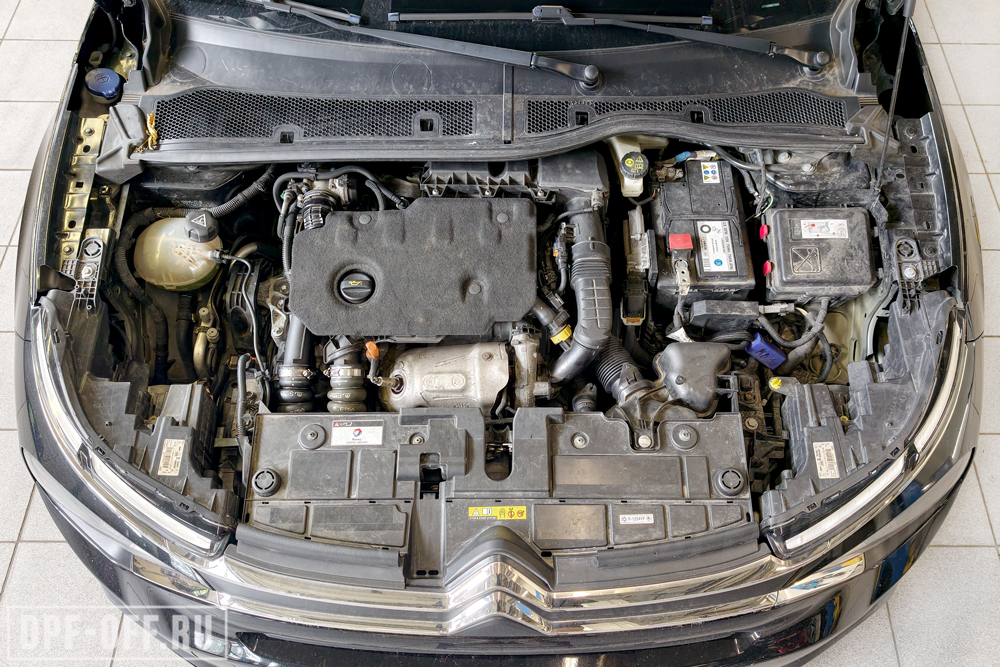 Удаление сажевого фильтра (DPF), отключение SCR (AdBlue), отключение клапана EGR на Citroen C4 III 1.5D