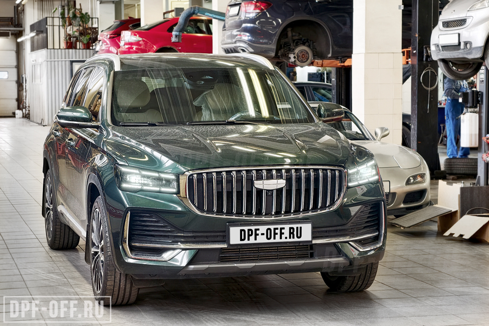 Удаление сажевого фильтра (OPF) на Geely Monjaro I Rest 2.0T