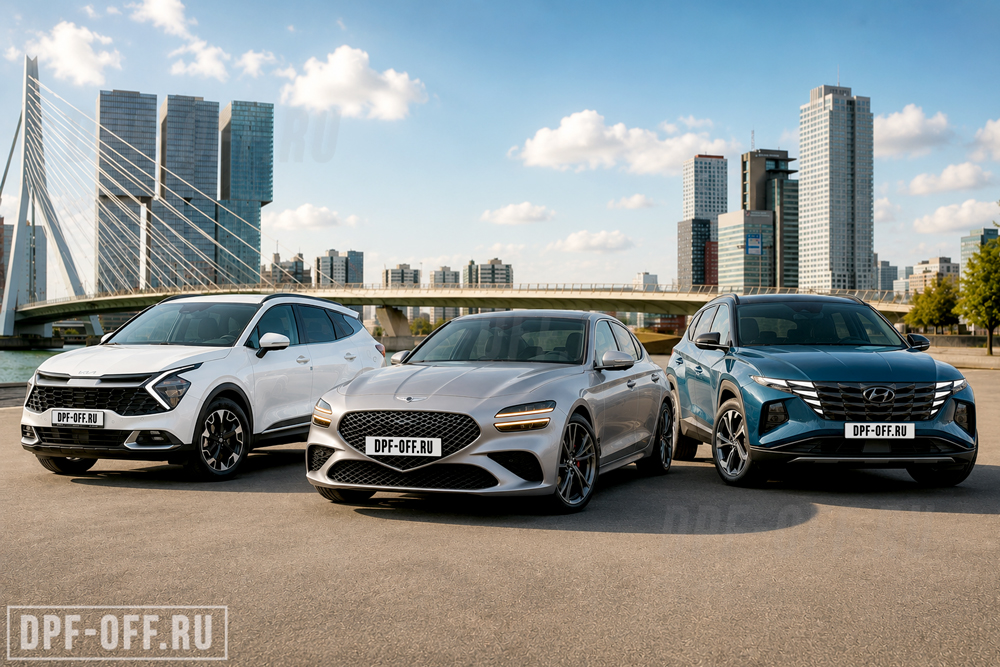 Новости про удаление сажевого фильтра (DPF), отключение системы SCR (AdBlue), клапана EGR на Hyundai, KIA, Genesis с блоком управления двигателем Bosch MD1CS012