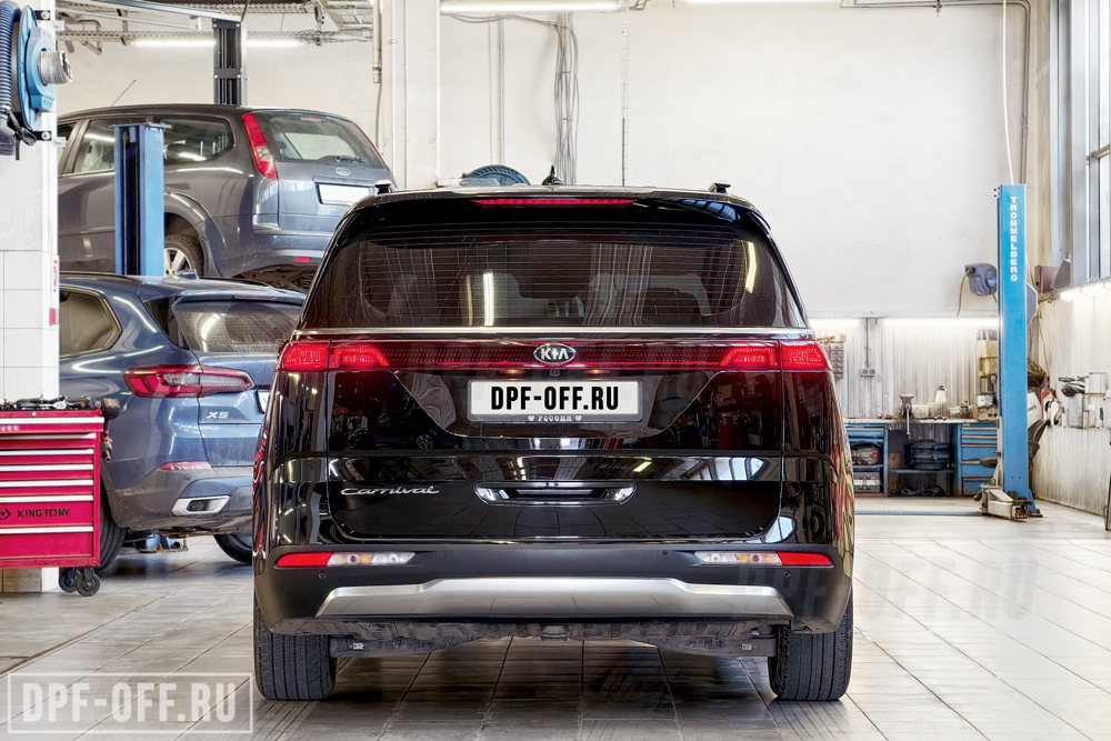 Удаление сажевого фильтра (DPF), отключение SCR (AdBlue), отключение клапана EGR на Kia Carnival IV 2.2D