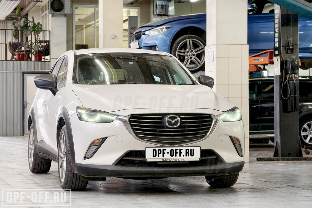 Удаление сажевого фильтра (DPF) на Mazda CX-3 1.5D