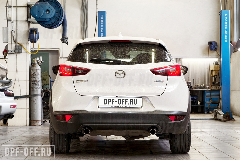 Удаление сажевого фильтра (DPF) на Mazda CX-3 1.5D