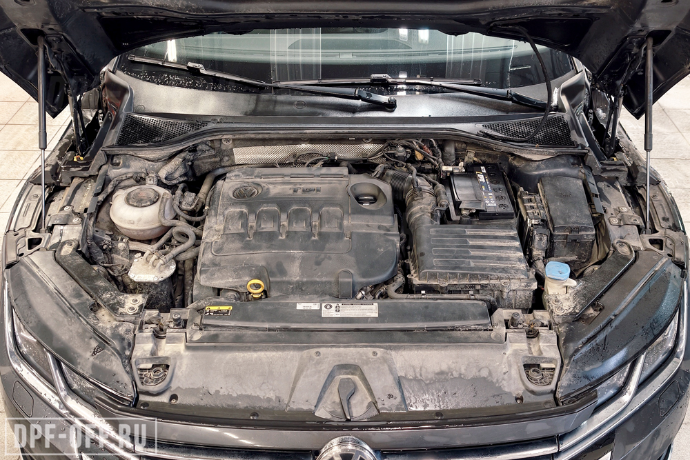 Удаление сажевого фильтра (DPF), отключение SCR (AdBlue), отключение клапана EGR на Volkswagen Arteon 2.0 TDI