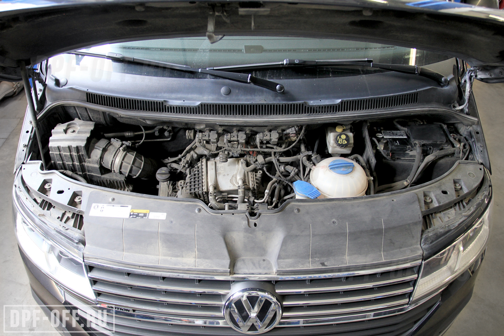 Удаление сажевого фильтра (DPF), отключение EGR на Volkswagen Multivan T6 2.0d