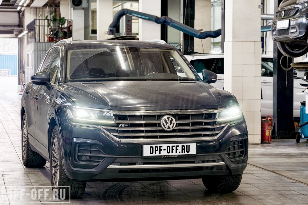 Удаление сажевого фильтра (DPF) на Volkswagen Touareg III 3.0TDI