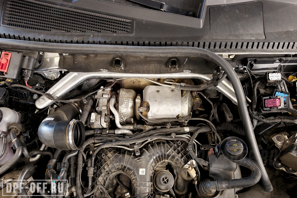 Удаление сажевого фильтра (DPF) на Volkswagen Touareg III 3.0TDI